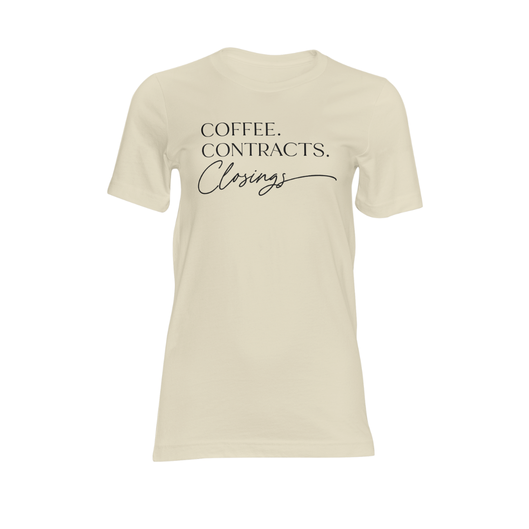 Coffee Contracts Closings T-shirt