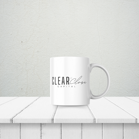 Clear to Close Branded Coffee Mug