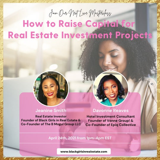 Replay: How To Raise Capital For Real Estate Investment Deals Virtual Masterclass