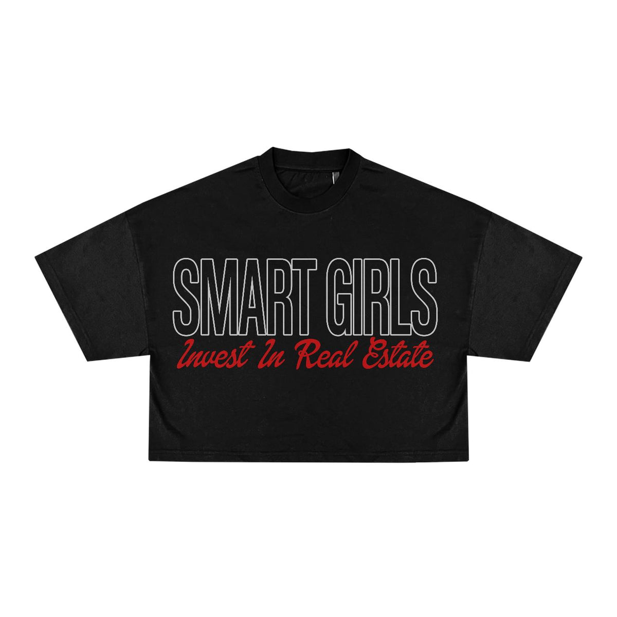 Smart girls invest in real estate crop top T-Shirt